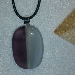 Fused glass pendant